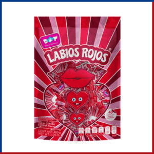 PALETA LABIOS ROJOS TRES CORAZON