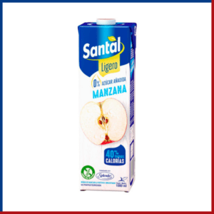 JUGO SANTAL MANZANA LIGERO 1 LIT
