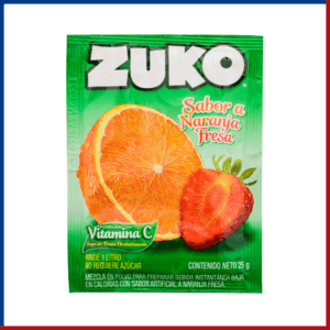 ZUKO NARANJA / FRESA DETALLADO